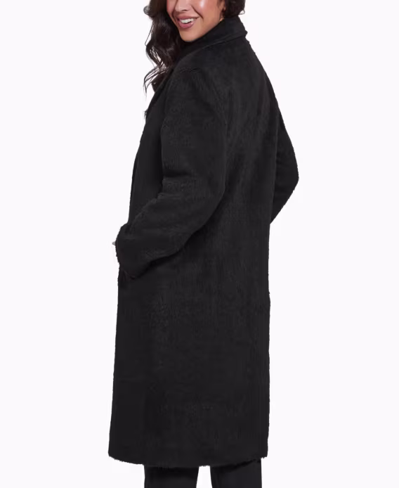 GUESS  Kadın Dokulu İki Düğmeli Şık ve Rahat Kaban