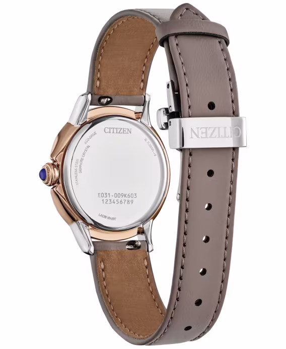 Citizen EcoDrive Kadın Ceci Taupe Eco-Pet Deri Kayışlı Saat EM1166-01Z