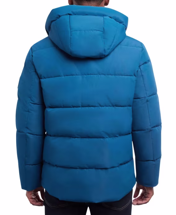 Michael Kors Erkek Quilted Kapüşonlu Şişme Mont