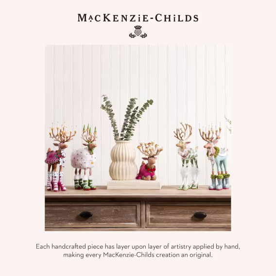 MacKenzieChilds Noel Baba ve Noel Anne Figürleri