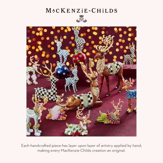 MacKenzieChilds Noel Baba ve Noel Anne Figürleri