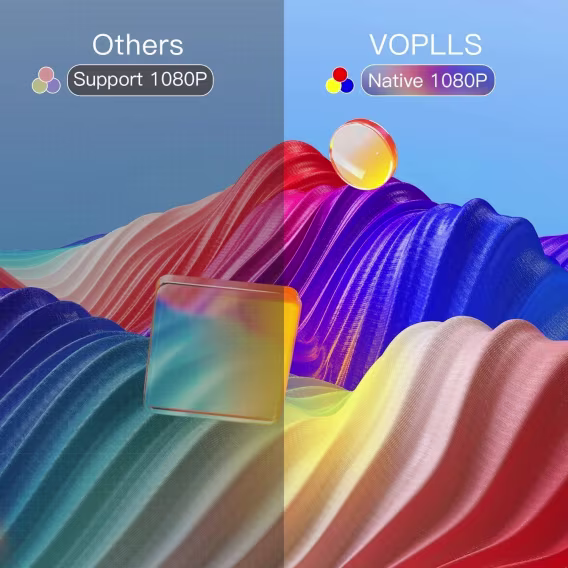VOPLLS WiFi ve Bluetooth özellikli Projektör