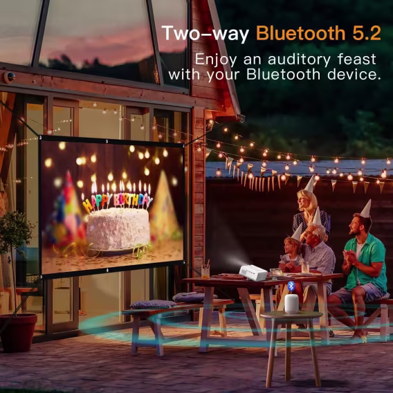 VOPLLS WiFi ve Bluetooth özellikli Projektör