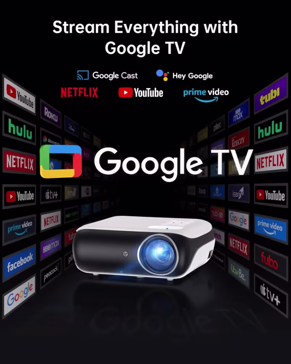 HAPPRUN Yerel 1080P Bluetooth Projektör