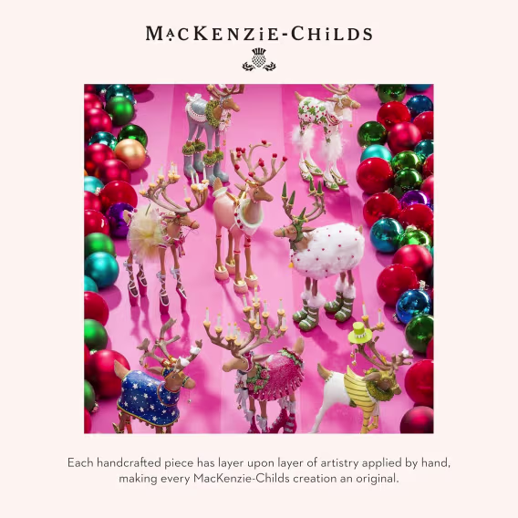 MacKenzieChilds Noel Baba ve Noel Anne Figürleri