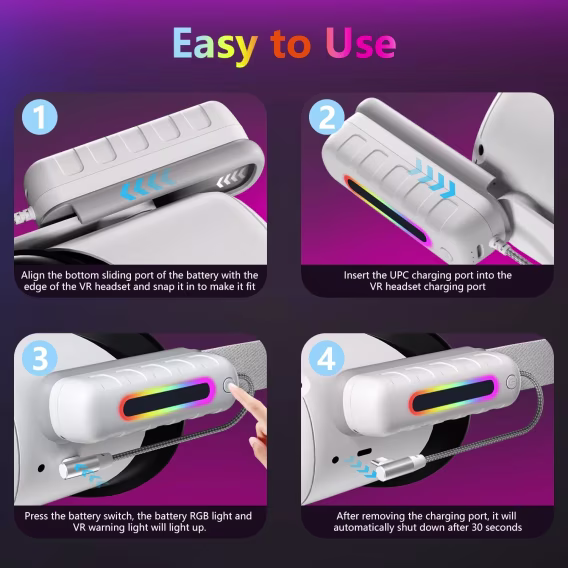 Oculus Quest 2 için Pil Paketi