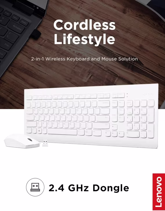 Lenovo Kablosuz Klavye ve Mouse