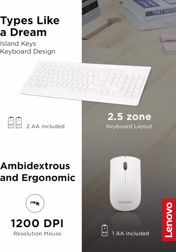 Lenovo Kablosuz Klavye ve Mouse