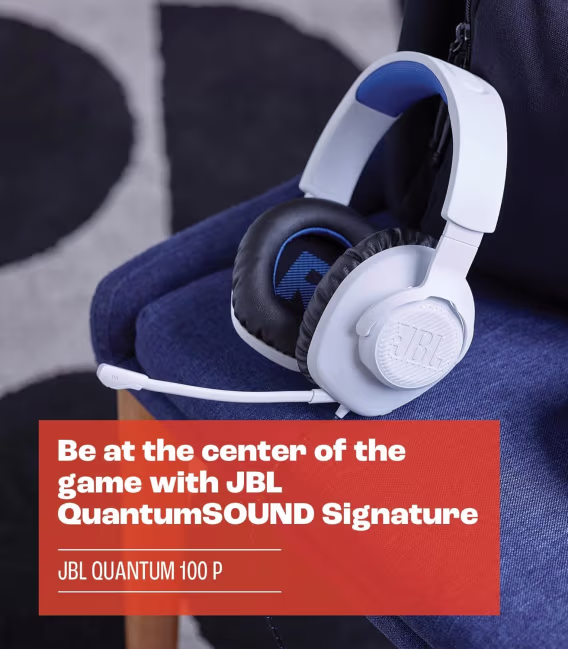 JBL Quantum 100P Playstation Konsol Oyun Kulaklığı Beyaz