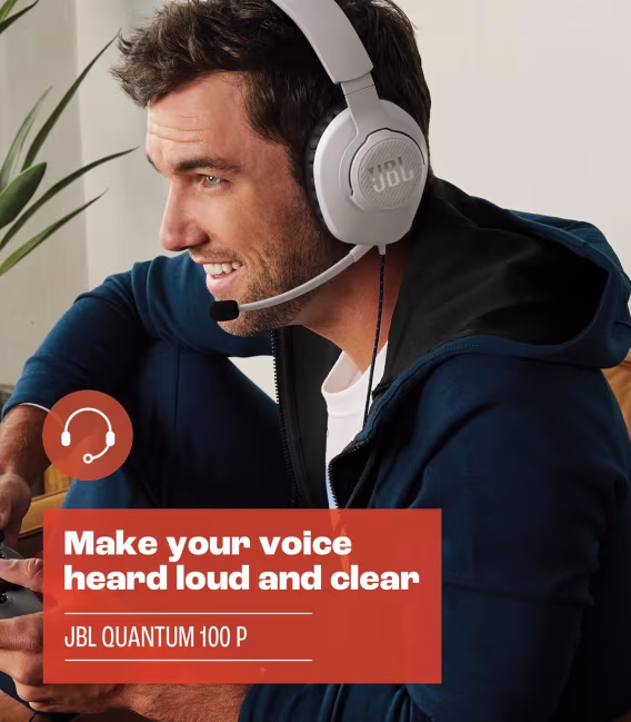 JBL Quantum 100P Playstation Konsol Oyun Kulaklığı Beyaz