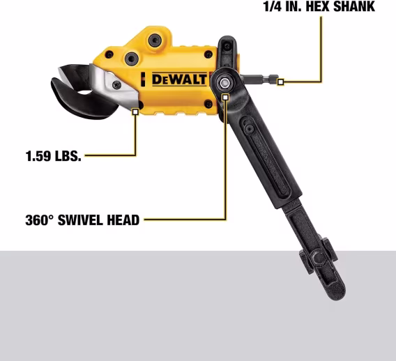 DEWALT Metal Makas/Kesici Matkap Aparatı (DWASHRIR)