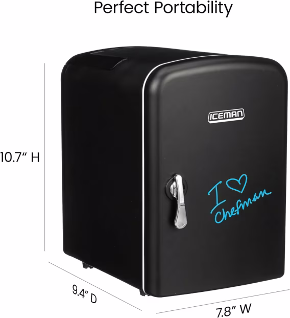 Chefman Mini 4L Taşınabilir Kişisel Buzdolabı