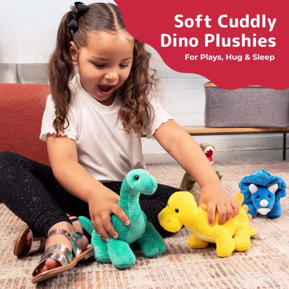 PREXTEX Peluş Dinozor Doldurulmuş Hayvan