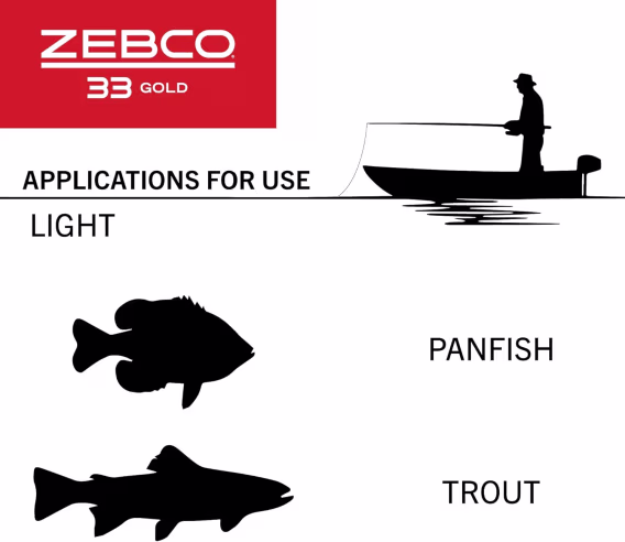 Zebco 33 Gold Spincast Balıkçılık Makarası  33 Altın