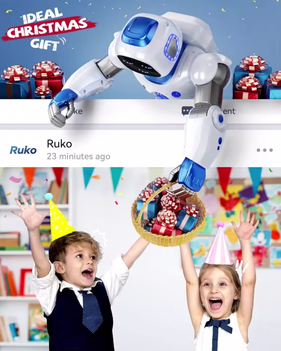 Ruko 1088 Çocuklara Yönelik Akıllı Robot  Mavi
