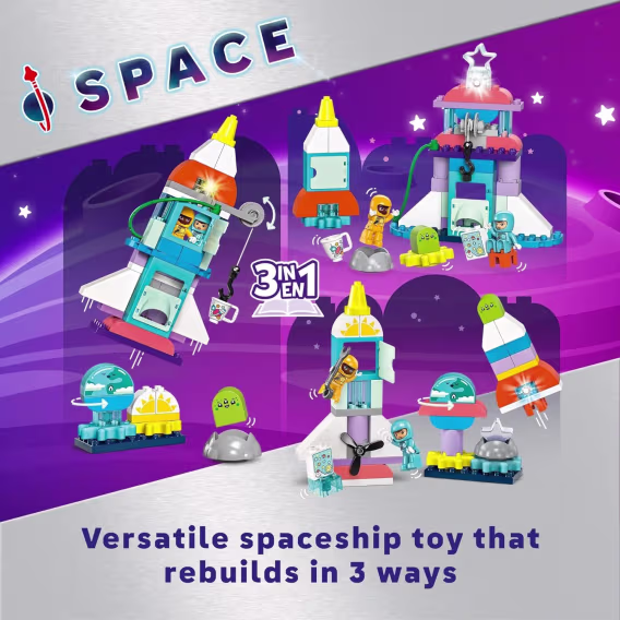 LEGO DUPLO Uzay Mekiği Macerası Roket Gemisi Yapım Seti
