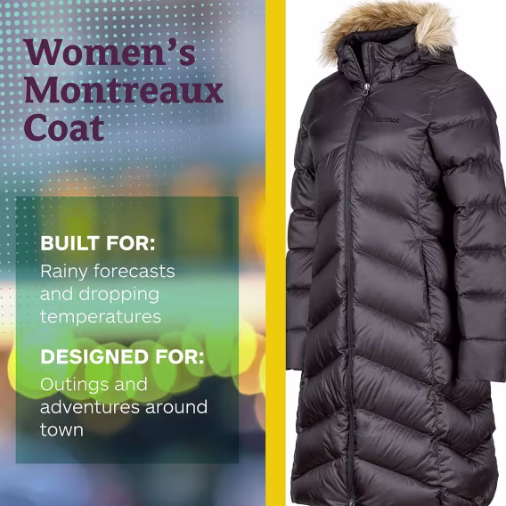 MARMOT Kadın Montreaux Tam Boy Şişme Mont