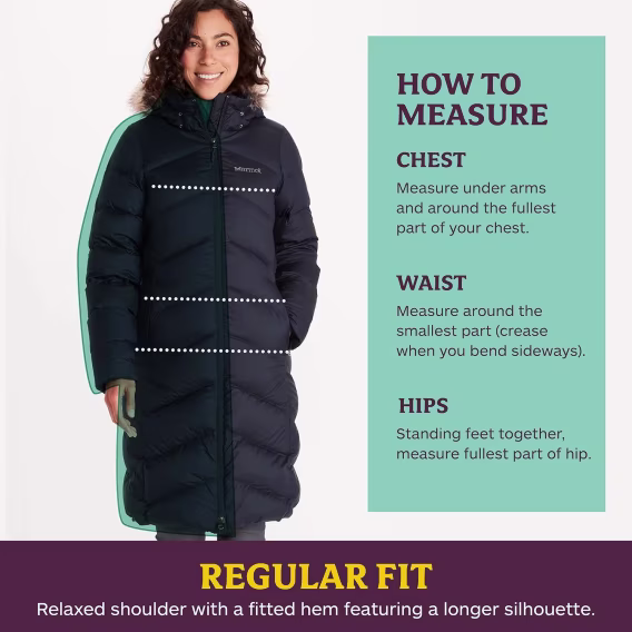 MARMOT Kadın Montreaux Tam Boy Şişme Mont