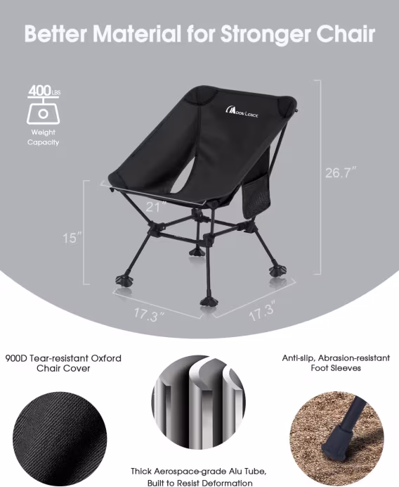 Moon Lence 2'li Kamp Sandalyesi