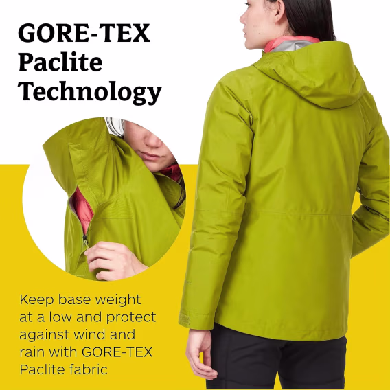 MARMOT Kadın Minimalist Gore Tex Ceket Siyah Large