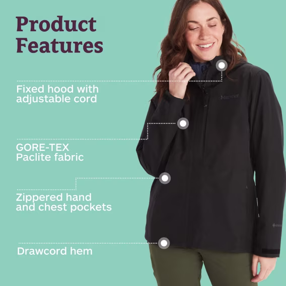 MARMOT Kadın GORE TEX Minimalist Yağmur Ceketi