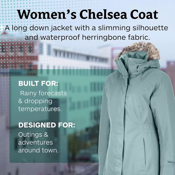 MARMOT Kadın Chelsea Waterproff Yağmurluk