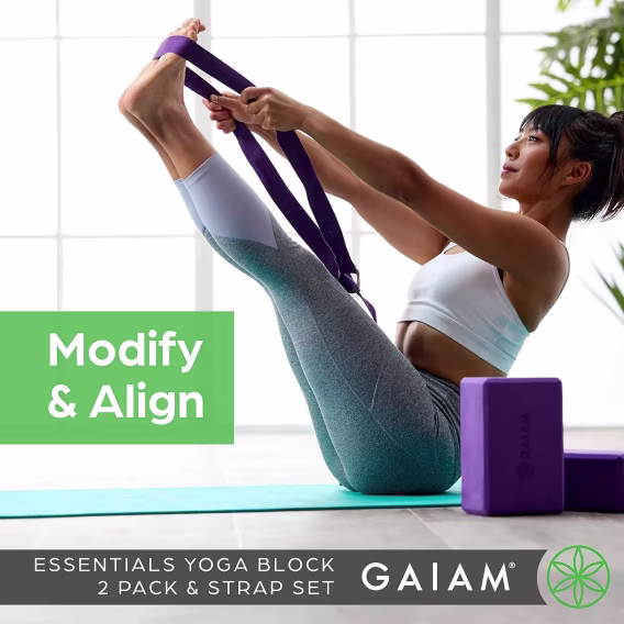 Gaiam Essentials Yoga Bloğu  2'li Set