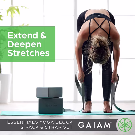 Gaiam Essentials Yoga Bloğu  2'li Set