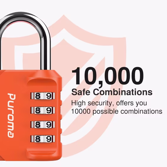 Puroma 2'li Paket Şifreli Kilit 4 Haneli