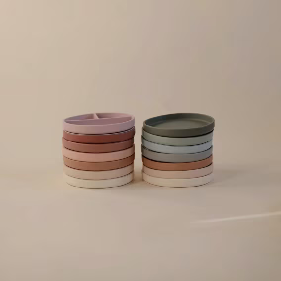 Mushie Kaymaz Tasarımlı Silikon Vakumlu Tabak