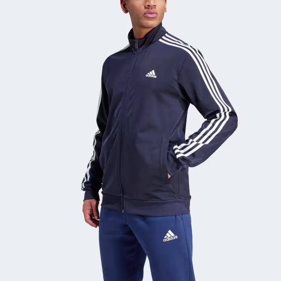 Adidas Erkek Essentials Çizgili Eşofman Üstü