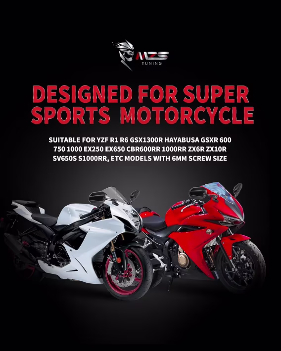 MZS Motosiklet Aynaları Siyah