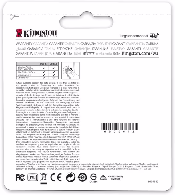 Kingston Digital 128GB Data Traveler SE9 G2 USB 3.0 Flash Bellek  DTSE9G2