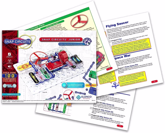 Snap Circuits Jr. SC100 Elektronik Araştırma Kiti 100 Proje
