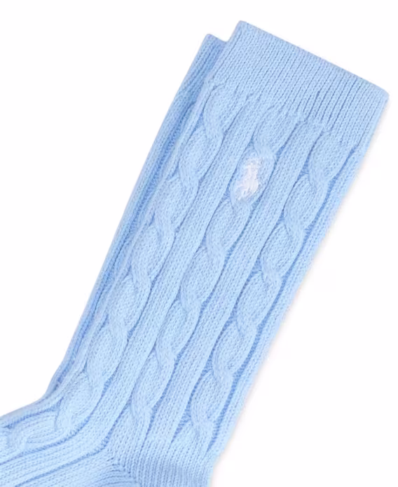 Polo Ralph Lauren Kadın Kablo Örgü Çorapları