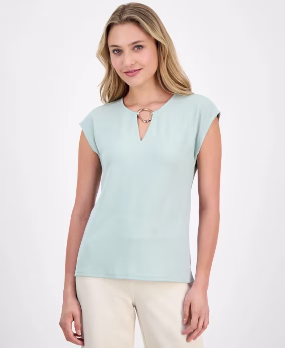 anne-klein-kadin-anahtar-deligi-suslemeli-bluz-v-855602