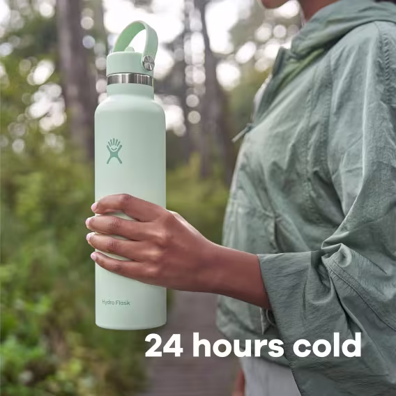 Hydro Flask Esnek Kapaklı veya Esnek Pipetli Standart Ağız Suyu Şişesi