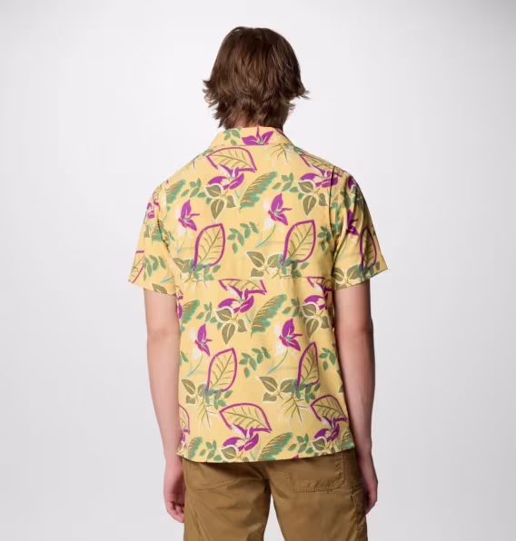 Columbia Erkek Tech Trail™ Utility Baskılı Dokuma Kısa Kollu Gömlek  Uzun