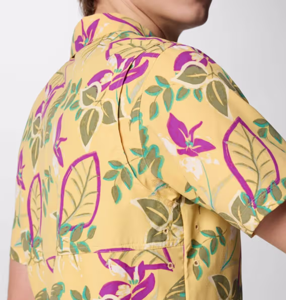 Columbia Erkek Tech Trail™ Utility Baskılı Dokuma Kısa Kollu Gömlek  Uzun