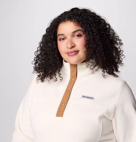 Columbia Kadın Benton Springs™ Yarım Çıtçıtlı Kazak Polar II  Büyük Beden