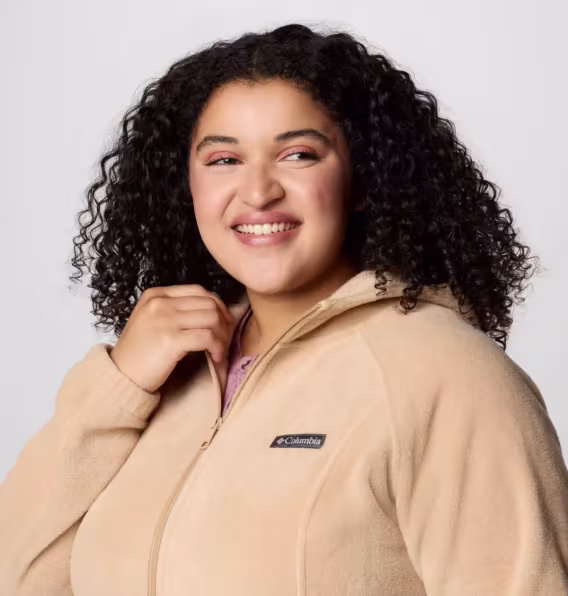 Columbia Kadın Benton Springs™ Tam Fermuarlı Polar Kapüşonlu Üst  Büyük Beden