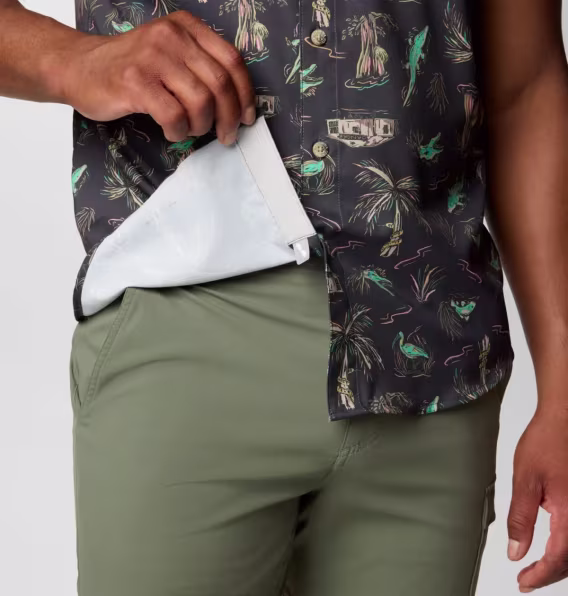 Columbia Erkek PFG Uncharted™ Baskılı Kısa Kollu Gömlek  Uzun