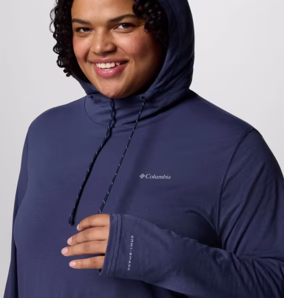 Columbia Kadın Sun Trek™ Kapüşonlu Sweatshirt II  Büyük Beden