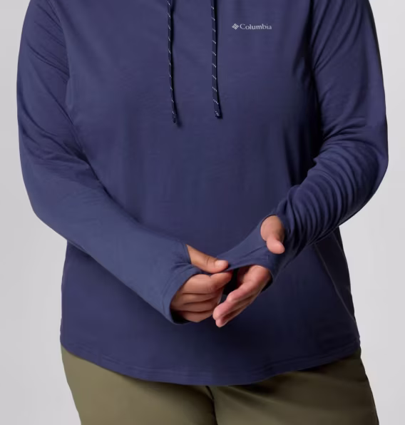 Columbia Kadın Sun Trek™ Kapüşonlu Sweatshirt II  Büyük Beden