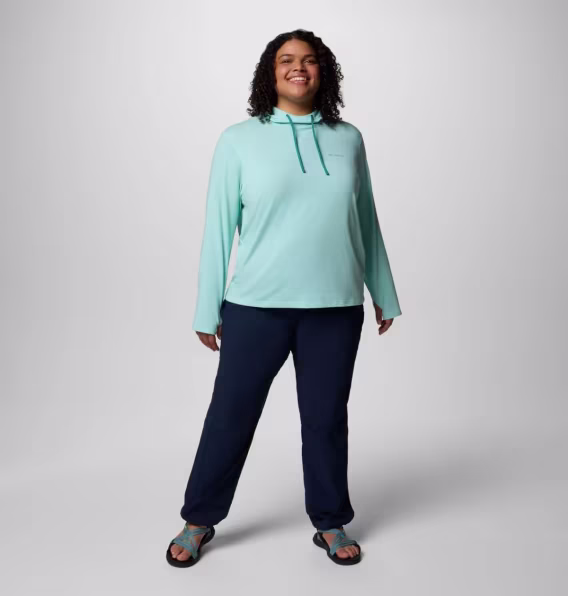 Columbia Kadın Sun Trek™ Kapüşonlu Sweatshirt II  Büyük Beden