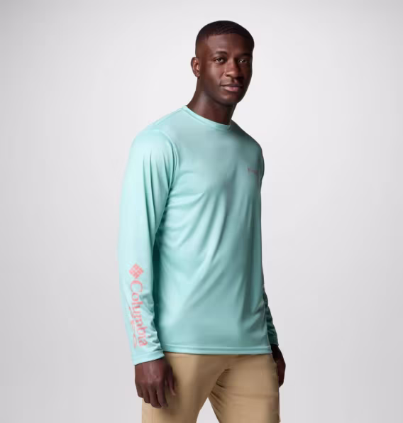 Columbia Erkek Terminal Tackle PFG™ Fish Shine Uzun Kollu Gömlek