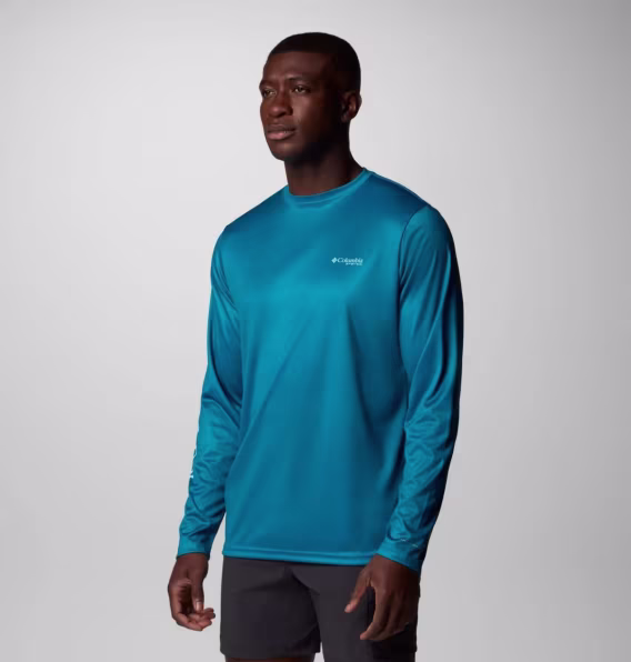 Columbia Erkek Terminal Tackle PFG™ Fish Shine Uzun Kollu Gömlek