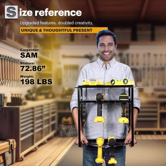 Spampur Şarj İstasyonlu Elektrikli Alet Düzenleyici/Rafı