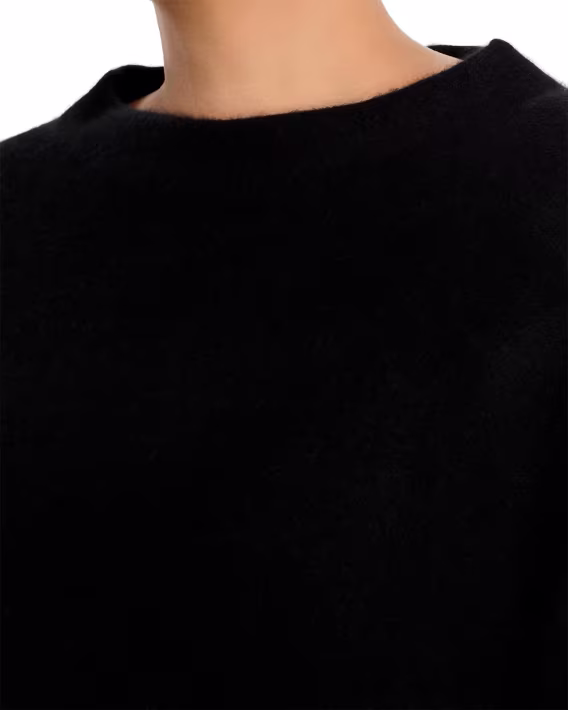 C by Bloomingdale's Cashmere Mock Neck Fırçalanmış Kaşmir Kazak