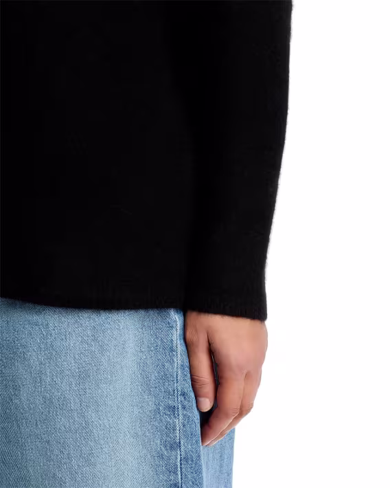 C by Bloomingdale's Cashmere Mock Neck Fırçalanmış Kaşmir Kazak